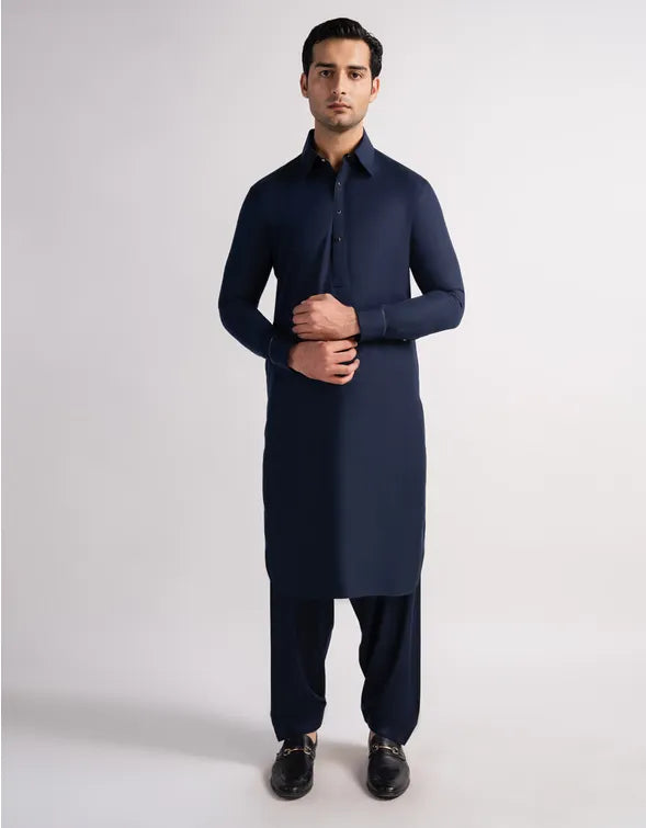 BLUE FORMAL KAMEEZ SHALWAR
