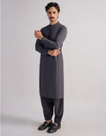 DARK GREY FORMAL KAMEEZ SHALWAR