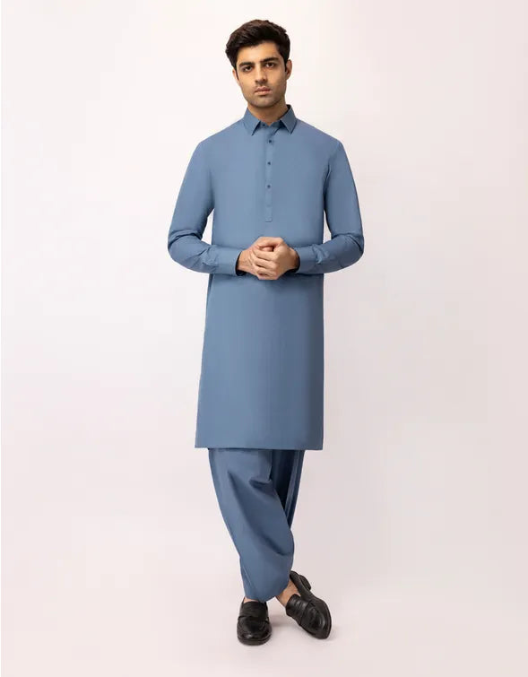 LIGHT BLUE KAMEEZ SHALWAR